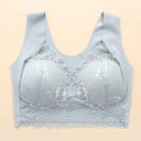 Blue Lace V-Neck Camisole Set for Elegant Comfort Sizing