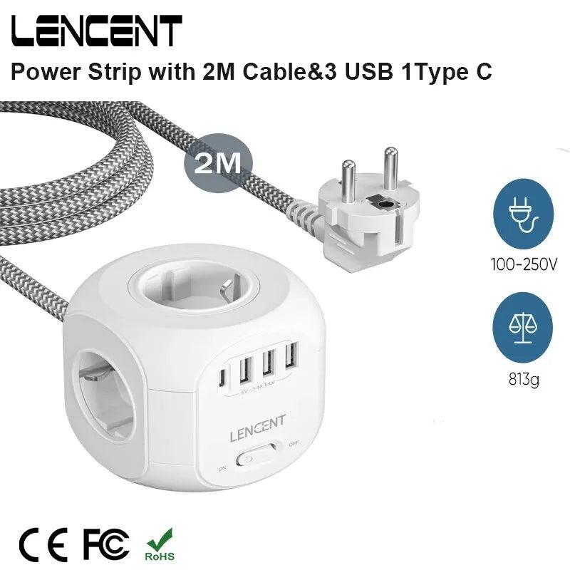 LENCENT Ultimate Power Solution: Versatile Charging Hub for Home  ourlum.com   