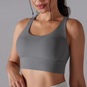 Women's High Stretch Yoga Bra Tank Top for Gym Workouts