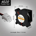 Cooling Turbo Fan: Brushless Technology for Versatile 3D Printing  ourlum.com 40x40x20 Turbo Fan 24V 