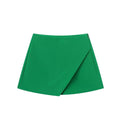 Vintage Asymmetrical Skort Stylish All-Season Upgrade