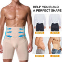 High Waist Men’s Tummy Control Shapewear Shorts for Slimming