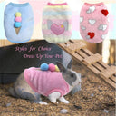 Warm Fleece Bunny Vest for Small Pets Cozy Rabbit Costume