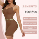 Seamless Backless Bodysuit Shapewear for Women Lift Smooth