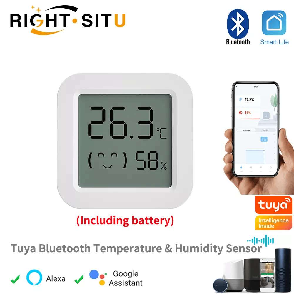 Tuya Smart Temperature Humidity Sensor: Home Environment Monitor  ourlum.com   