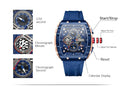 Men's CURREN Casual Chronograph Quartz Watch Blue Strap