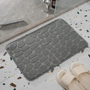 Mat Non Slip Cobblestone Embossed Bathroom Rug Memory Foam