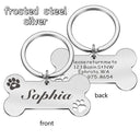 Personalized Steel Pet Name Tags for Dogs and Cats with Free Engraving  ourlum SL frosted steel 40X21MM 