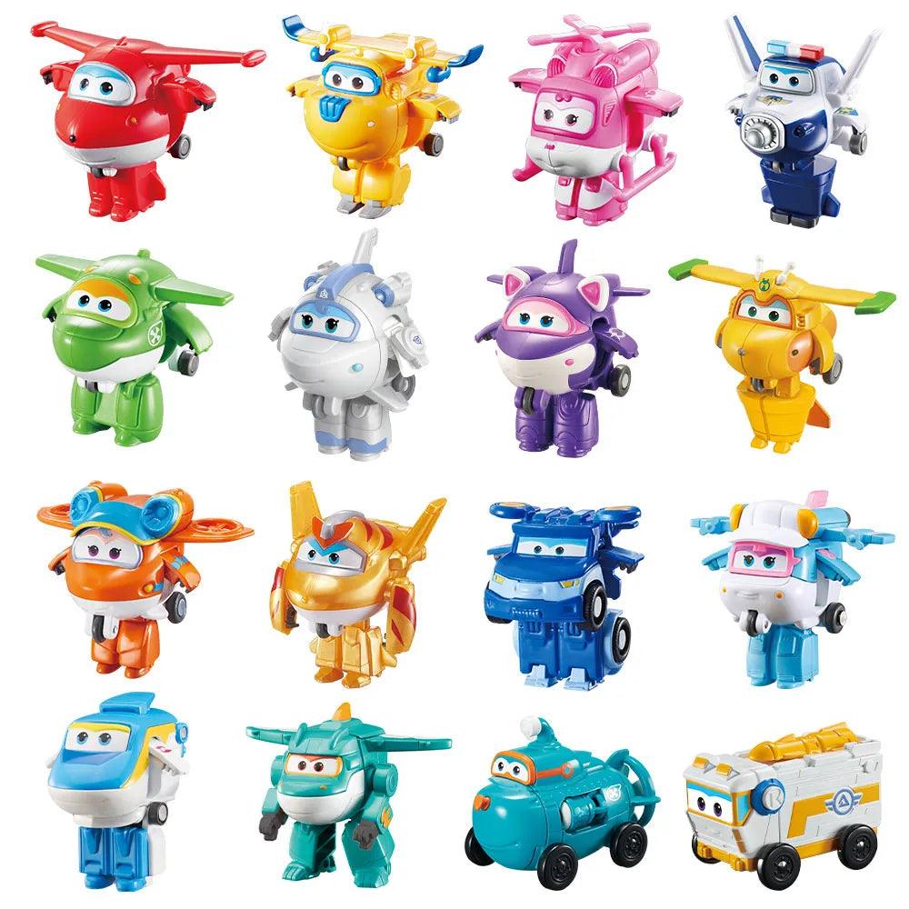 Super Wings Mini Transforming Robot Action Figures - Fun Deformation Toys  ourlum.com   