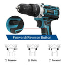 88VF Cordless Drill Electric Screwdriver Electric Impact Drill Mini Wireless Power Driver DC Lithium-Ion Battery Power Tools  ourlum.com   