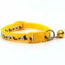 Colorful Cats Pattern Bell Collar: Stylish and Safe Pet Accessory  ourlum.com Lavender  