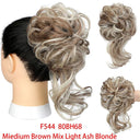 Messy Curly Chignon Bun Wig Stylish Hairpiece for Women