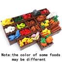 Food City Friend Building Blocks Set: Culinary Creativity Exploration  ourlum.com 20 basket and food  