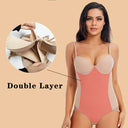 Silky Underwire White Bodysuit Shapewear for Women - Comfort & Confidence Boost