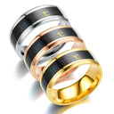 Smart Sensor Body Stainless Steel Love Band Ring With Temperature Measurement