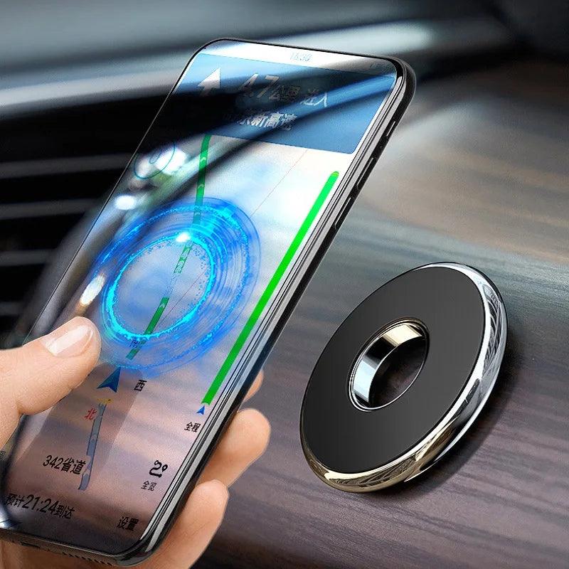 Universal Magnetic Car Phone Holder: Secure Mobile Stand for iPhone Samsung GPS - Drive Safely with Ease  ourlum.com   