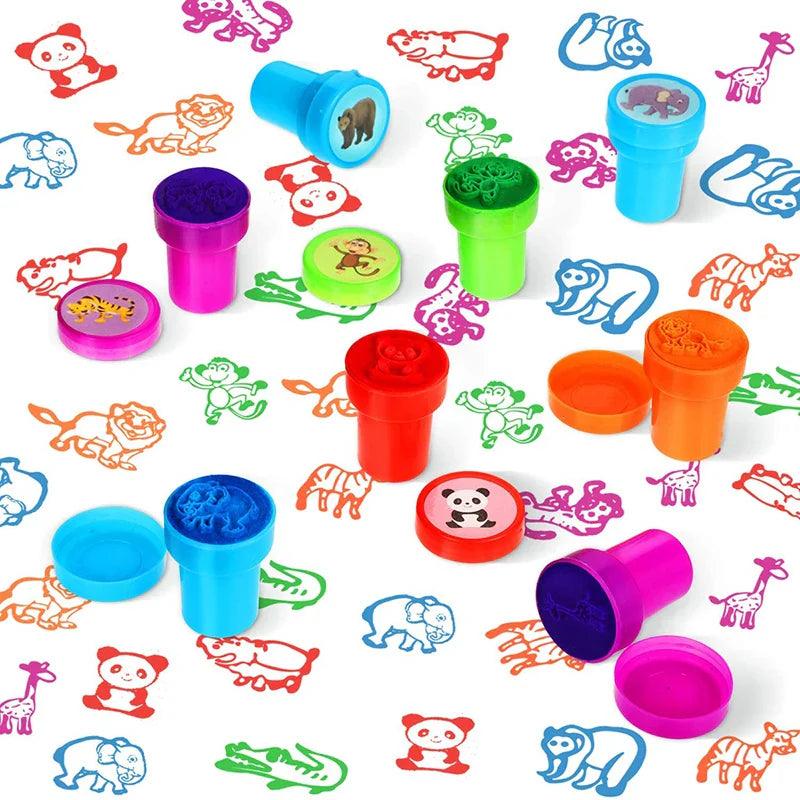 Assorted Kids Self-Ink Stamps Variety Pack - Safe, Creative, Fun Toy Gift  ourlum.com   