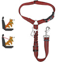 Dog Safety Belt: Professional Safety Leash for Cats and Dogs  ourlum.com Plus insert Red  