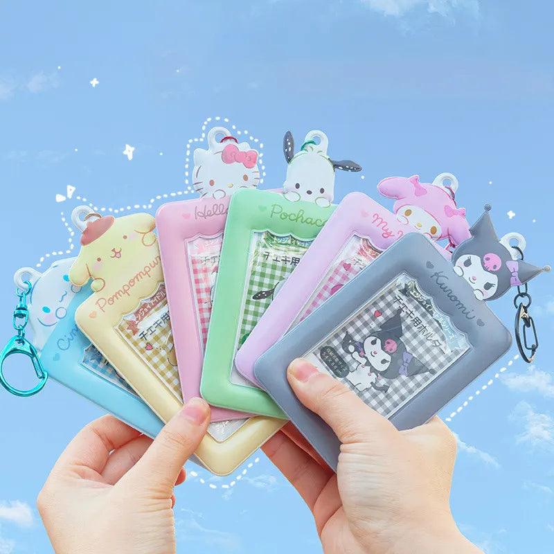 Kawaii Sanrio Keychain: Cute Card Holder with Cinnamoroll and Kuromi  ourlum.com   