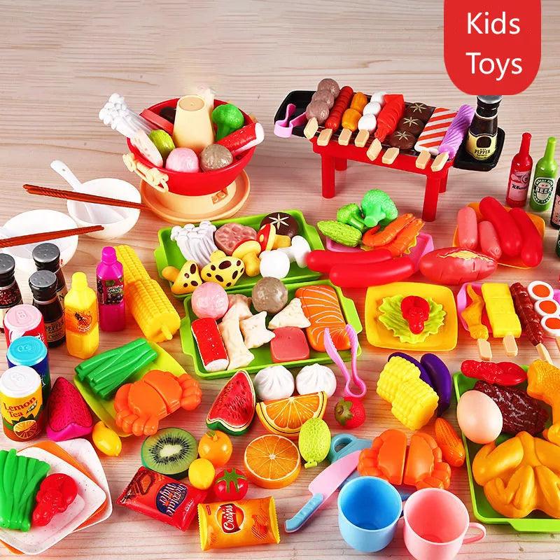 Interactive Pretend Play Kitchen BBQ Cooking Toys for Kids  ourlum.com   