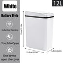 Bathroom Touchless Trash 12L Motion Sensor Trash Can