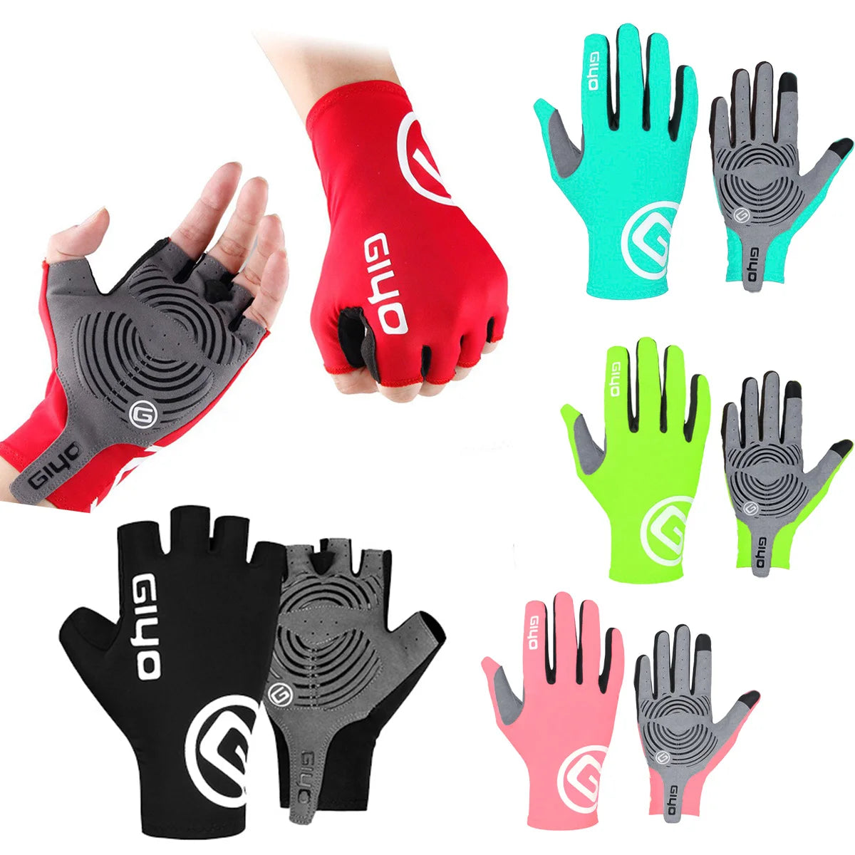 Cycling Gloves Full Fingers Bicycle Fingerless Summer MTB Cycl Glove Men Woman for Spotrs Gym Fitness Fishing Bike Training GIYO