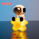 Space Astronaut Building Blocks Set with Light - Creative DIY Toys  ourlum.com W2204(with light)  