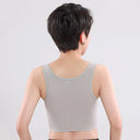 Chest Breast Binder Trans Crop Top Bandage Zipper Bra Tank