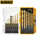 21-Piece DEWALT Titanium Drill Bit Set for Wood Metal Plastic