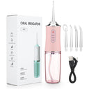 Portable USB Rechargeable Dental Water Flosser with 4 Tips