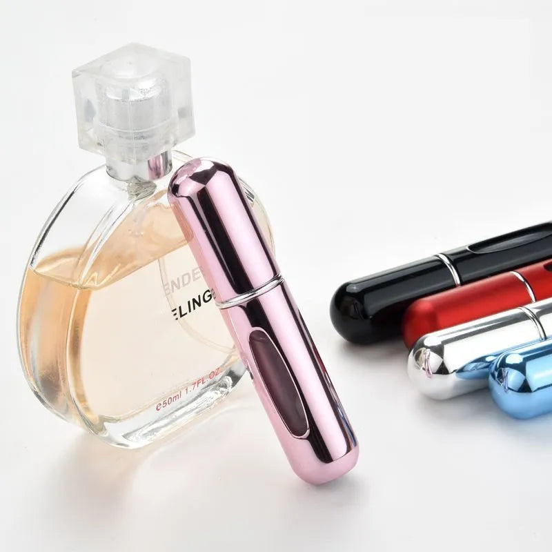 3/5Pcs/Set 5ml Mini Bottom-Filling Pump Perfume Refillable Spray Bottle Empty Atomizer Container Dispensing Portable Travel  ourlum.com   