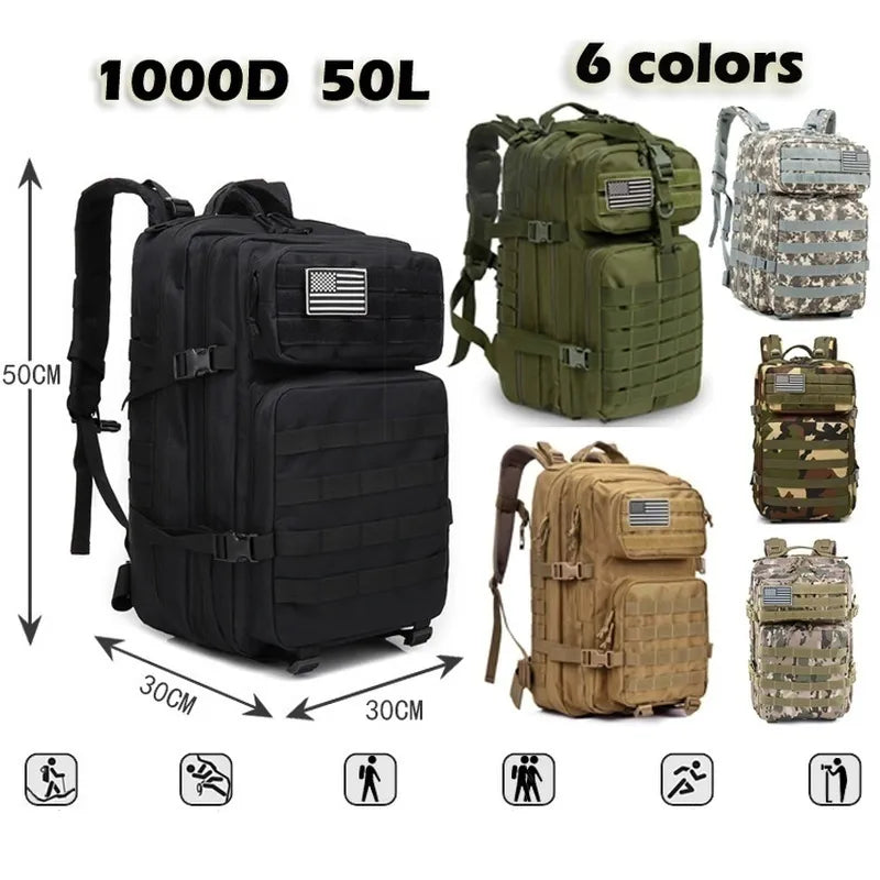 Outdoor Tactical Backpack: Waterproof Military Rucksack for Adventure  ourlum.com   