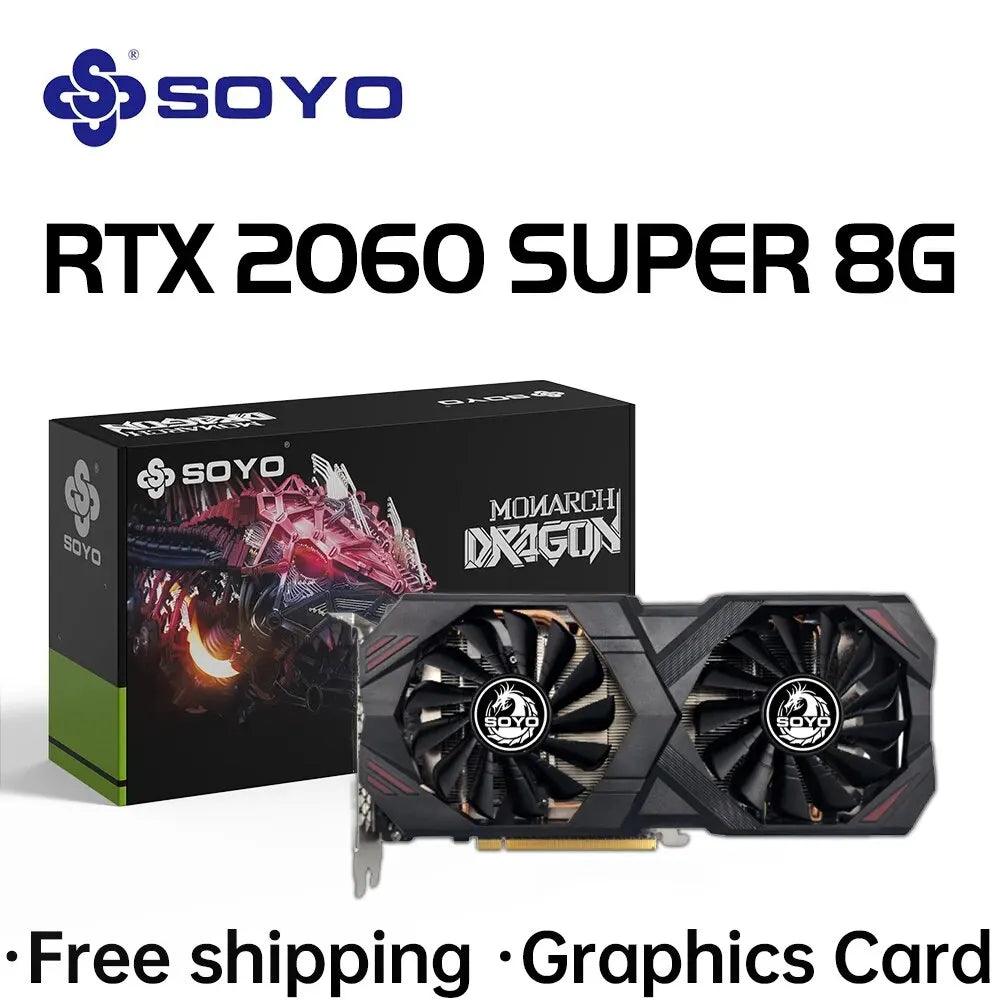 SOYO GeForce RTX SUPER Graphics Card: Ultimate Gaming Performance  ourlum.com RTX2060 SUPER 8G B  