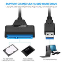 SATA To USB 3.0 Cable For 2.5 Inch External HDD SSD