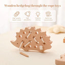 Wooden Hedgehog Montessori Toy: Interactive Learning & Imaginative Play  ourlum.com   