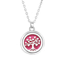 Stainless Steel Tree of Life Aromatherapy Necklace Gift for Women