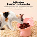 Large Capacity Cartoon Cat Shape Pet Feeder Cute Design