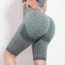 Seamless Women's Yoga Shorts with Butt Lifting Design