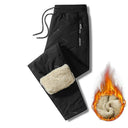 Winter Plush Fleece Men's Thermal Sweatpants Cold Weather Comfort