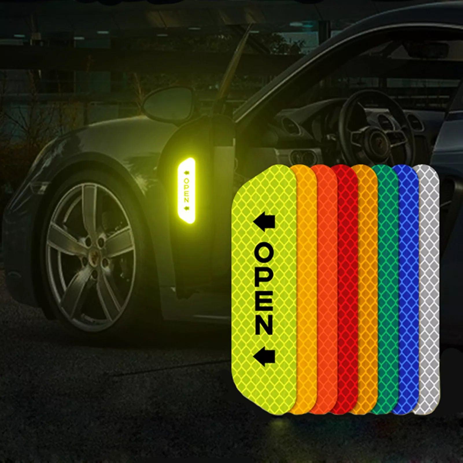 Car Door Safety Reflective Warning Reflector Tape Decal: Enhance Visibility & Safety  ourlum.com   