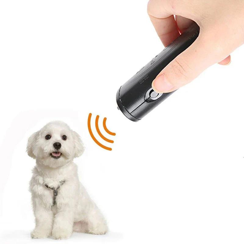 Dog Repeller & Anti Barking Trainer with LED Ultrasonic Technology  ourlum.com   