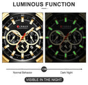 CURREN Men’s Luxury Chronograph Watch: Bold Waterproof Timepiece  ourlum.com   