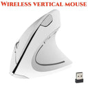 Wireless Vertical Mouse: Ultimate Comfort and Efficiency Solution  ourlum.com WHITE  