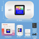 Portable 4G LTE Wireless Router Fast WiFi Hotspot Outdoor