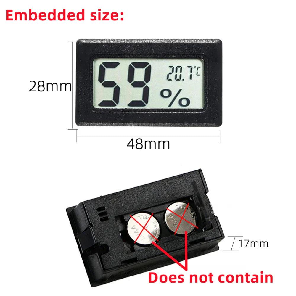 Mini Digital Temperature Sensor Humidity Meter: Accurate LCD Thermometer Hygrometer  ourlum.com   