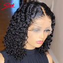 Luxurious Brazilian Deep Curly Bob HD Lace Front Wig