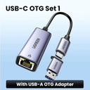 USB Ethernet Adapter: Fast Network Connection for Laptop & Switch  ourlum.com USB-C OTG Set 1 israel 