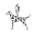 Pet Dog Charm Bracelet: Sterling Silver Poodle Dachshund