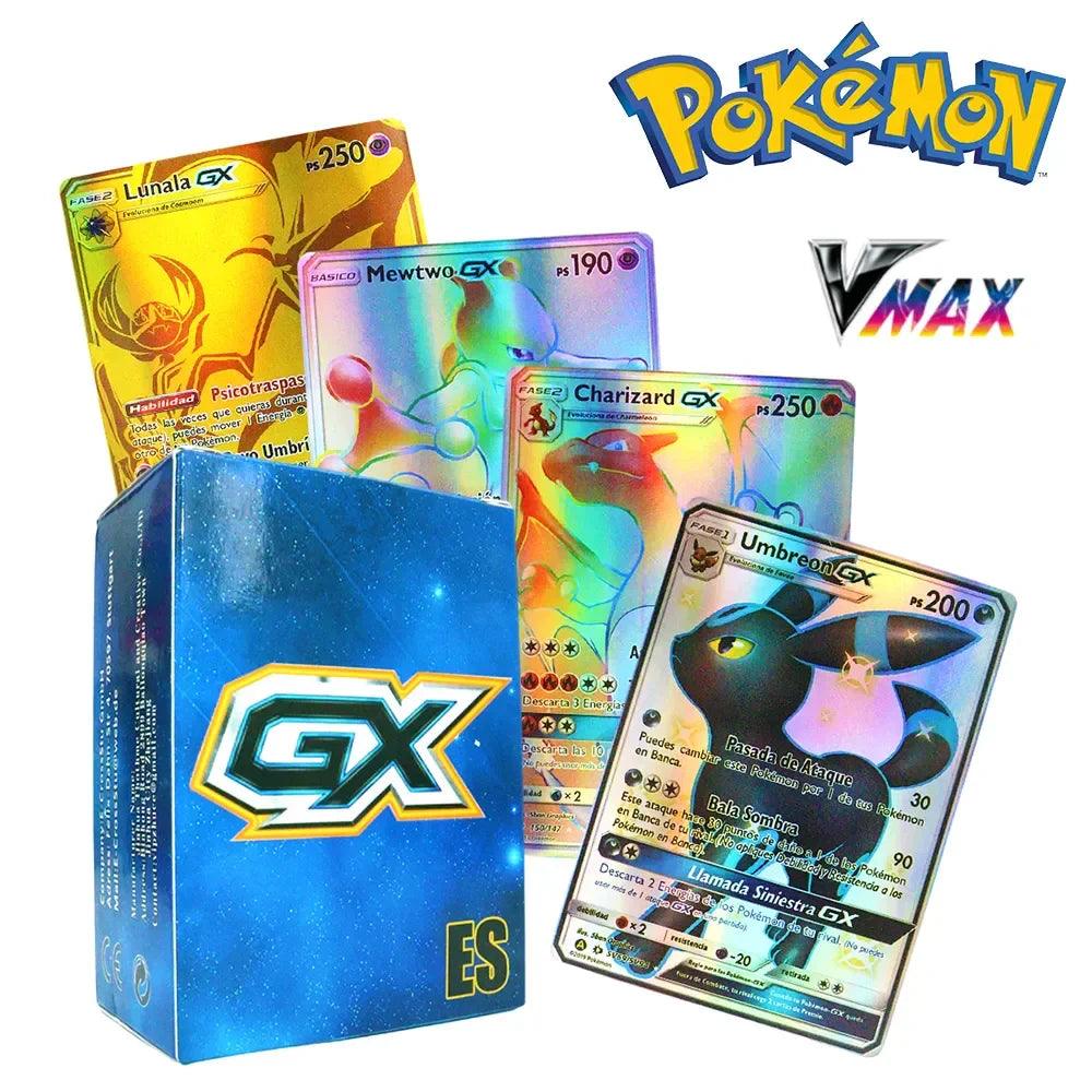 Pokemon Card Collection Box: Vmax GX Charizard Pikachu Battle Gold Foil Toys  ourlum.com   