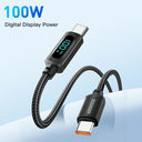 Essager 100W PD Fast Charging Type C to Type C Cable with USB C Display - Compatible with  POCO F3 Realme Macbook iPad  ourlum.com   